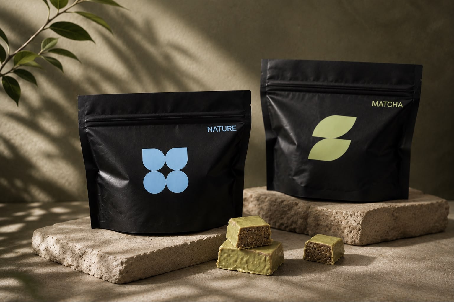 4YOU CUBE Nature & Matcha Verpackungen mit Cubes